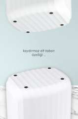 Sensörlü Otomatik 12 Lt Plastik Çöp Kovası Çöp Torba Aparatlı Beyaz Yerli Üretim - OKY