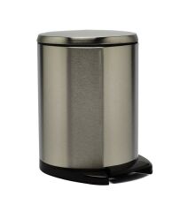 Primanova Cigo Pedallı Paslanmaz Çelik Çöp Kovası 6 Litre