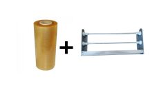 Streç film dispenseri kayar bıçaklı+1500x30cm 8mikron streç