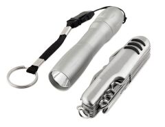 Geseus hediyelik lüx multi Çakı ve fener seti kamp ve dağcı seti GA-1705