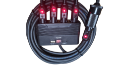 Araç Çakmak Uzatma Kablosu Çakmaklık Çoklayıcı LCD Ekranlı USB,Type-C çıkışlı 12V/10A/120W 2 X1,5mm TTR Bakır10Mt-YT-OT733