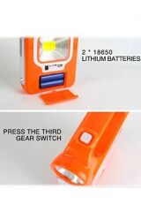 Kamp Lambası Solar Güneş Enerjili Aydınlatma Sistemi 3 Modlu Şarjlı Işıldak 5w 1 Ampul Hediye