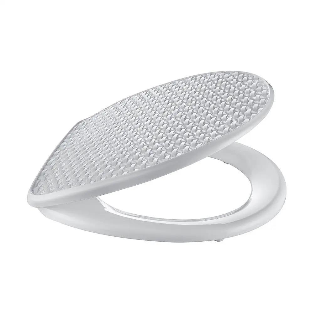 Çelik Ayna Hasır Desenli Kırılmaz Klozet Kapağı-710