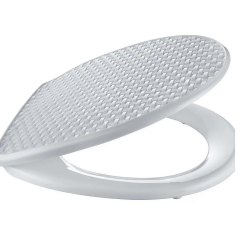 Çelik Ayna Hasır Desenli Kırılmaz Klozet Kapağı-710