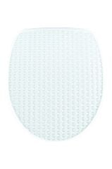 Çelik Ayna Hasır Desenli Kırılmaz Klozet Kapağı-710