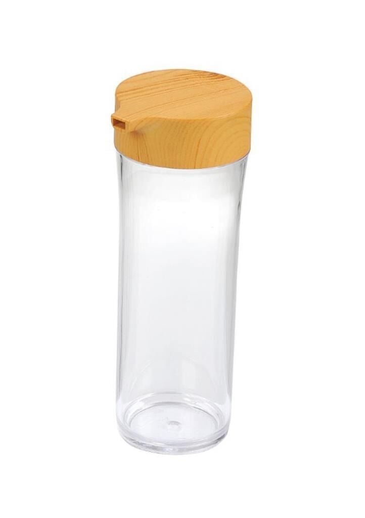 Moonstar Plastik Kapaklı Zeytinyağlık Şef Yağdanlık Sıvı Yağlık Ahşap Kapaklı