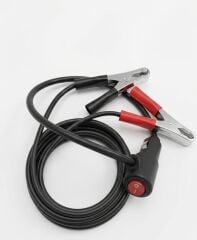 Aküden Bağlantılı Çift Yönlü Araç Çakmaklık Uzatma Kablosu Düğmeli Erkek Çakma Soketli 12-24 V/16A 2 X1,5mm TTR Bakır 2Mt-Siyah