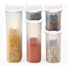 Moonstar Bakliyat Saklama Kabı 5 Parça Kuru Gıda Saklama Kabı-MAS-ST-100