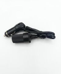Araç Çakmaklık Uzatma Kablosu 12-24 Volt 10 Amper 2 X1 mm TTR Bakır 75CM-Siyah