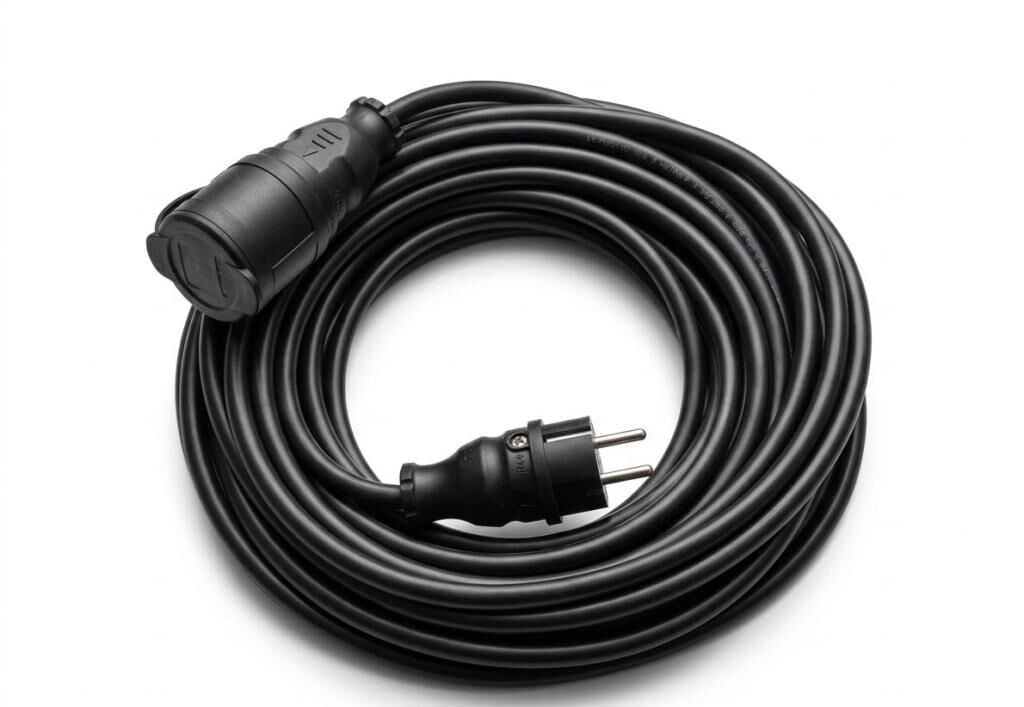Elektrikli Araçlar ve Yüksek Güç Çeken Cihazlar İçin 3X2,5mm TTR Bakır Premium 20Mt Uzatma Kablosu IP44 Onaylı-