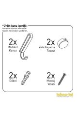 Geseus Üç Katlı Kancalı Banyo Köşe Rafı Krom  ES076 KRM