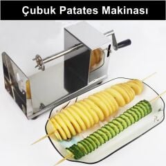 Çubukta Patates Makinası Şekil Verme Makinası Paslanmaz Çelik