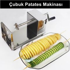 Çubukta Patates Makinası Şekil Verme Makinası Paslanmaz Çelik