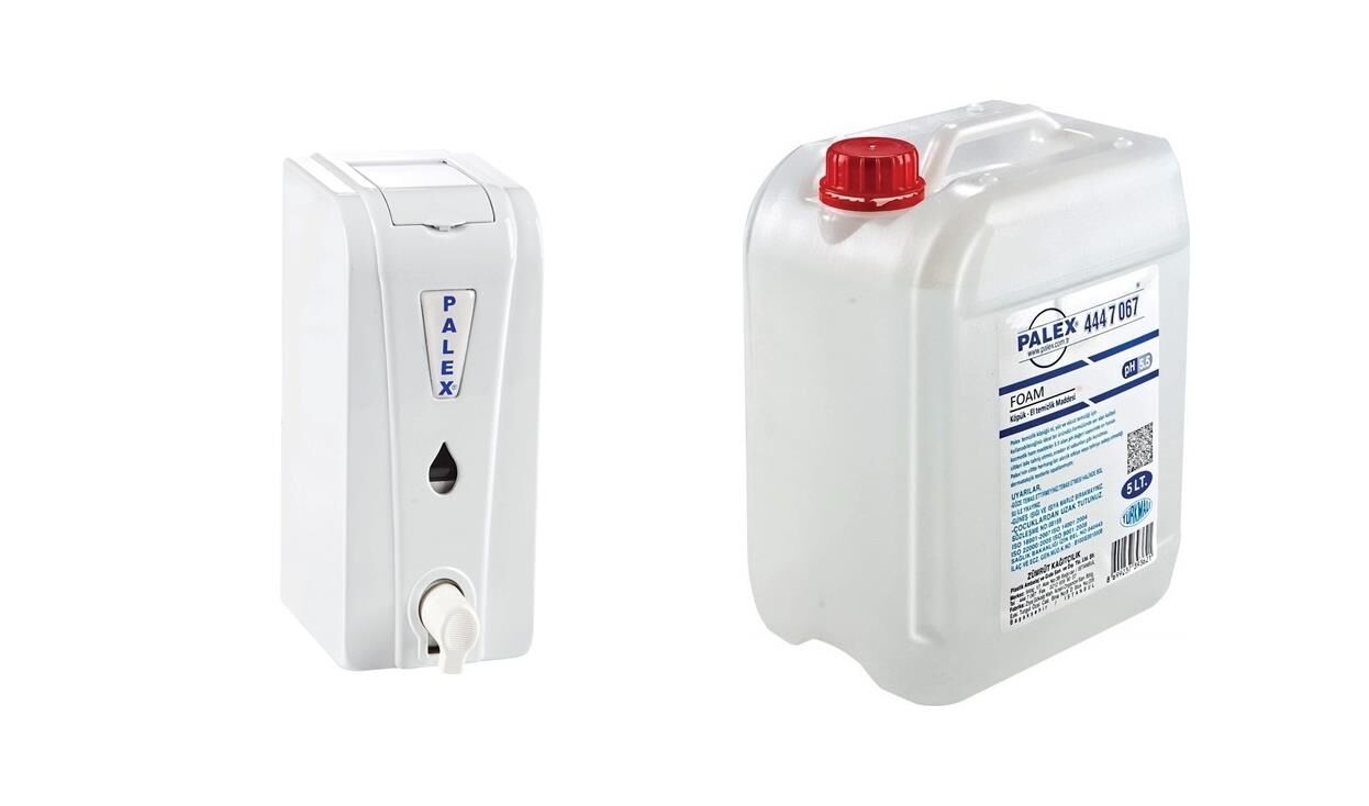 Palex Köpük Sabun Dispenseri+Palex 5 Kg Köpük Sabun İkili Set- 3580-0