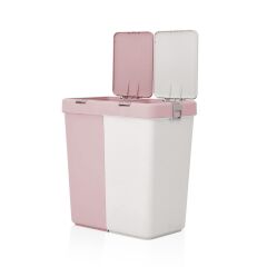 Geseus Motek Ikili Kirli Çamaşır Sepeti Ve Çamaşır Selesi Ikili Set Çeyiz Seti Pembe+Pudra