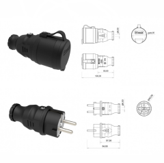 Elektrikli Araçlar ve Yüksek Güç Çeken Cihazlar İçin 3X2,5mm TTR Bakır Premium 15Mt Uzatma Kablosu IP44 Onaylı-