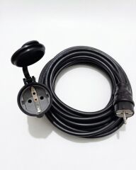 Elektrikli Araçlar ve Yüksek Güç Çeken Cihazlar İçin 3X2,5mm TTR Bakır Premium 15Mt Uzatma Kablosu IP44 Onaylı-