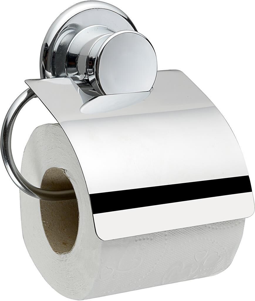 Geseus Ç.ayna Kapaklı Tuvalet Kağıtlık Vidasız Kendinden Yapışkanlı Krom-817