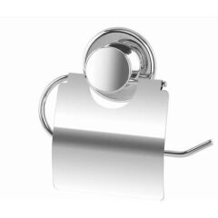 Geseus Ç.ayna Kapaklı Tuvalet Kağıtlık Vidasız Kendinden Yapışkanlı Krom-817