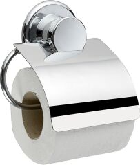 Geseus Ç.ayna Kapaklı Tuvalet Kağıtlık Vidasız Kendinden Yapışkanlı Krom-817