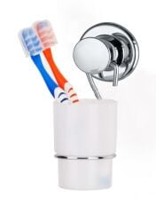 Geseus Çelikayna Vidasız Kendinden Yapışkanlı Krom Diş Fırçalık-822