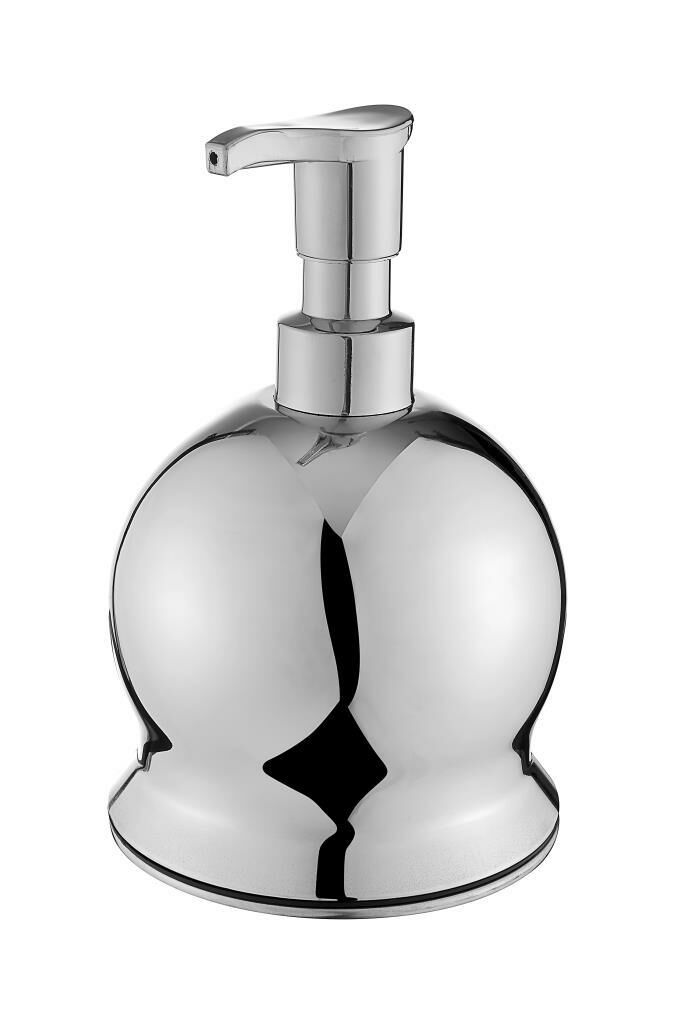 Geseus Ç.ayna Metal Krom Küre Sıvı Sabun Dispenseri 300ml-802