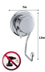 Geseus Ç.Ayna Krom Tekli Askı Askılık Vidasız Kendinden Yapışkanlı-815