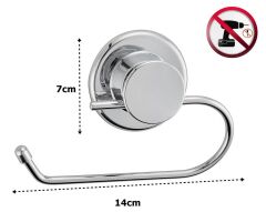 Çelik Ayna Krom Tuvalet Kağıtlık Vidasız Kendinden Yapışkanlı-818