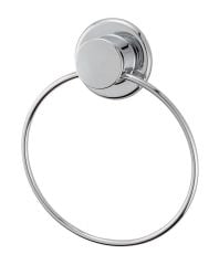 Çelik Ayna Yuvarlak Daire Krom Havluluk Vidasız Kendinden Yapışkanlı-824