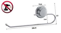 Çelik Ayna Krom Havluluk Vidasız Kendinden Yapışkanlı-820