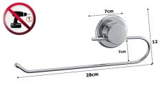 Çelik Ayna Krom Havluluk Vidasız Kendinden Yapışkanlı-820