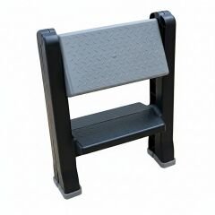 Çok Amaçlı Katlanabilir İkii Basamaklı  Merdiven Güvenli Basamak 150kg Taşıma Kapasitesi