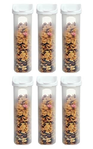 Moonstar Kuru Gıda Bakliyat Saklama Kabı 3 LT 6 Lı Set Beyaz-MAS-101L