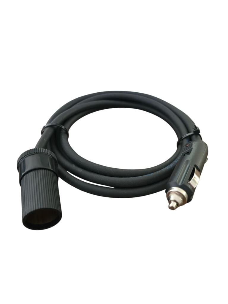 Araç Çakmaklık Uzatma Kablosu Yüksek Güç Çeken Cihazlara Özel 12-24V/16A 2 X1,5mm TTR Bakır 2Mt