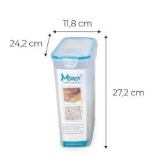 Hava Sızdırmaz Contalı Bakliyat Saklama Kabı 4,5 LT 4 Lü Set-MAB-179