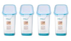 Hava Sızdırmaz Contalı Bakliyat Saklama Kabı 3 LT 4 Lü Set