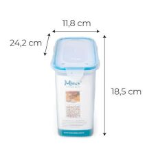 Hava Sızdırmaz Contalı Bakliyat Saklama Kabı 3 LT 4 Lü Set