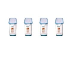 Hava Sızdırmaz Contalı Bakliyat Saklama Kabı 3 LT 4 Lü Set