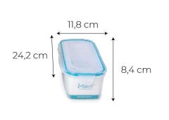 Hava Sızdırmaz Contalı Bakliyat Saklama Kabı 1,25 LT 4 Lü Set