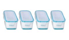 Hava Sızdırmaz Contalı Bakliyat Saklama Kabı 1,25 LT 4 Lü Set
