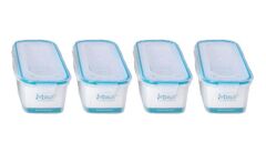 Hava Sızdırmaz Contalı Bakliyat Saklama Kabı 1,25 LT 4 Lü Set