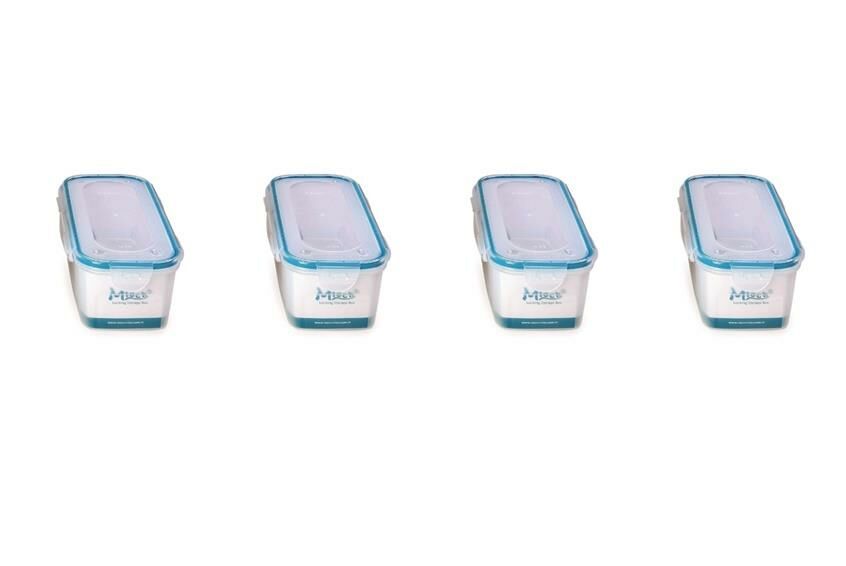 Hava Sızdırmaz Contalı Bakliyat Saklama Kabı 1,25 LT 4 Lü Set