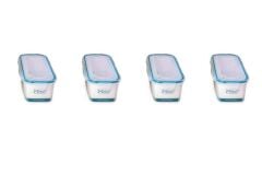 Hava Sızdırmaz Contalı Bakliyat Saklama Kabı 1,25 LT 4 Lü Set