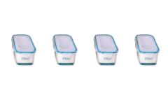 Hava Sızdırmaz Contalı Bakliyat Saklama Kabı 1,25 LT 4 Lü Set