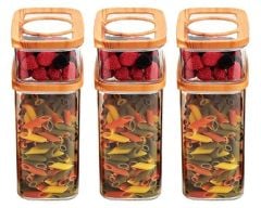 Moonstar 6 Parça Bambu Kapak Saklama Erzak Kabı Seti-MAX 522B+520B