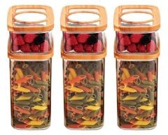 Moonstar 6 Parça Bambu Kapak Saklama Erzak Kabı Seti-MAX 522B+520B