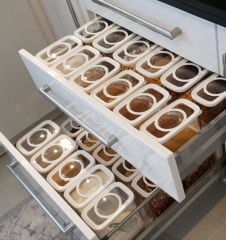 Moonstar 6 Parça Bambu Kapak Saklama Erzak Kabı Seti-MAX 522B+520B