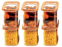 Moonstar 6 Parça Bambu Kapak Saklama Erzak Kabı Seti 1100 ML