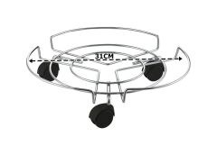 Çelik ayna Saksı Damacana Kolon küllük Tüp Altlığı Tüpçek 702