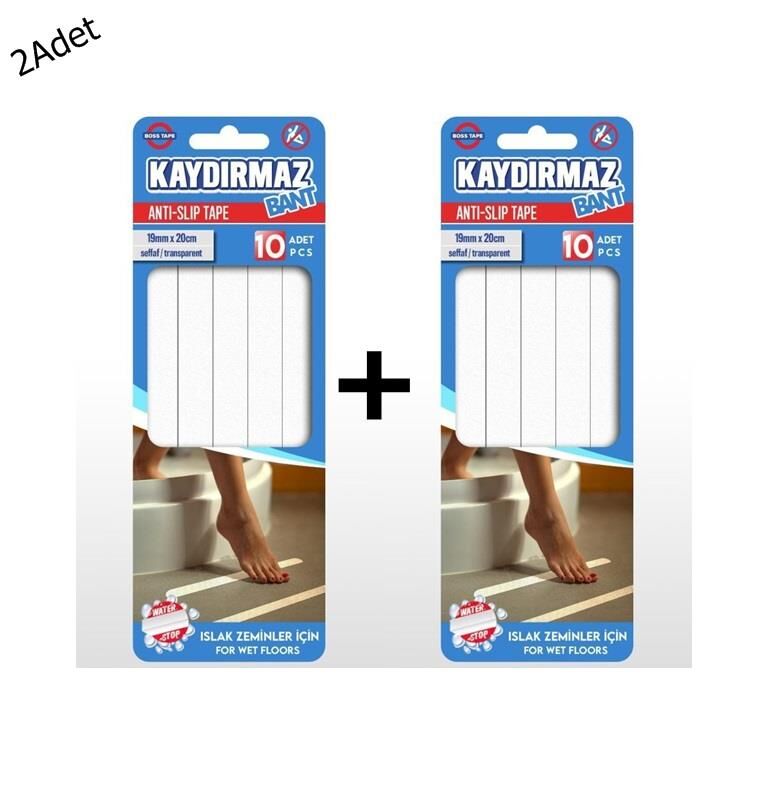 Geseus Banyo Kaydırmaz Bant Küvet,Havuz,Duşakabin,Zemin Kaydırmaz 20Adet 2 Paket